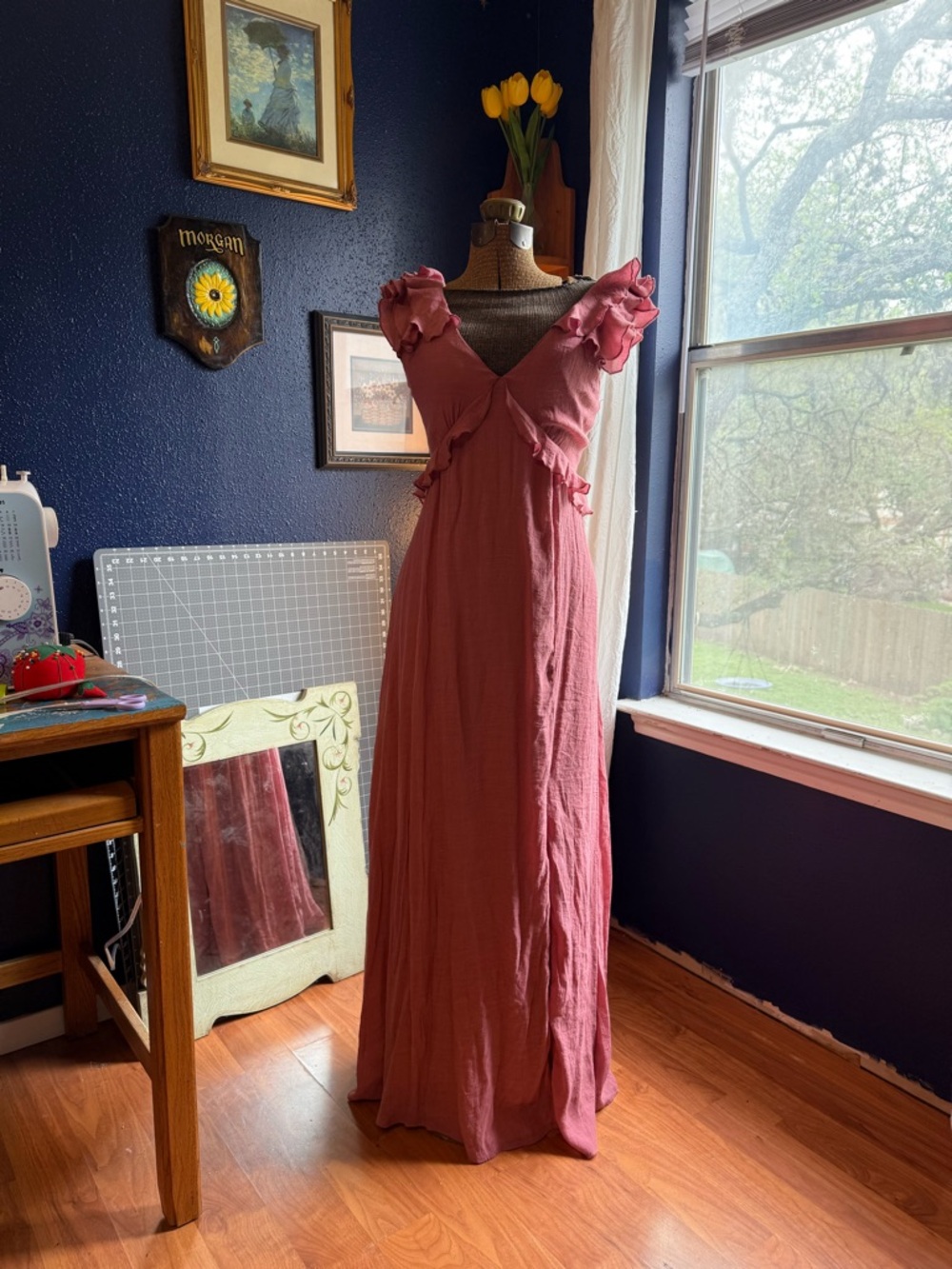 Dusty Pink Maxi Dress